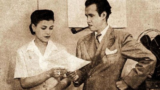 Abdul Hamid Arief (kanan) saat berakting di film Anggrek Bulan. (Foto: historia.id)