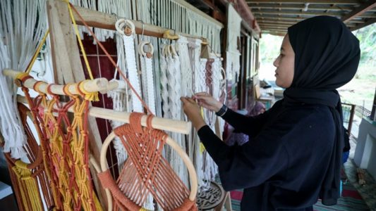 pesanan makrame berasal dari luar jawa